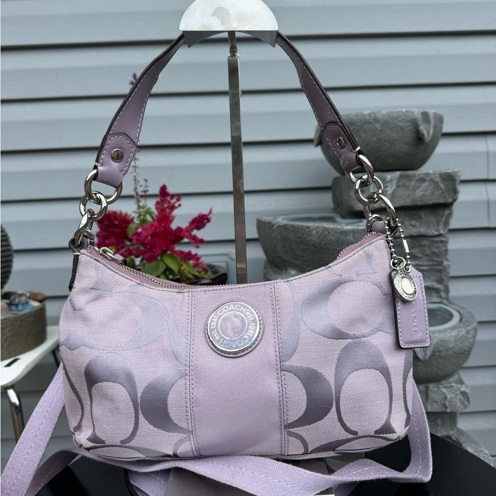 Coach Lavender Mini Shoulder Bag - Picture 1 of 11